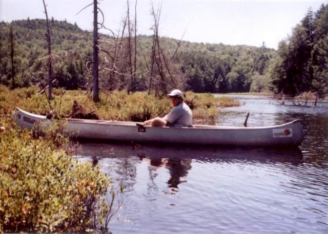 Tommy in canoe 2007